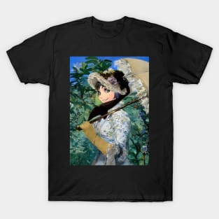 Beaux Animes Art ...Le Printemps painting by Édouard Manet re-imagined as an anime T-Shirt